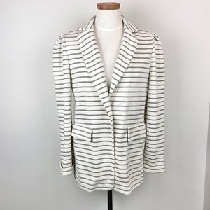 Anthropologie Isabella Sinclair Mori Stripe Blazer